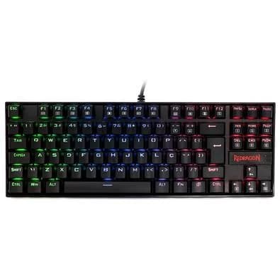 Teclado Mecânico Gamer Redragon Kumara, Anti-Ghosting, RGB, Switch Outemu Red, ABNT2, Preto, PT - K552RGB-1 (PT-RED)