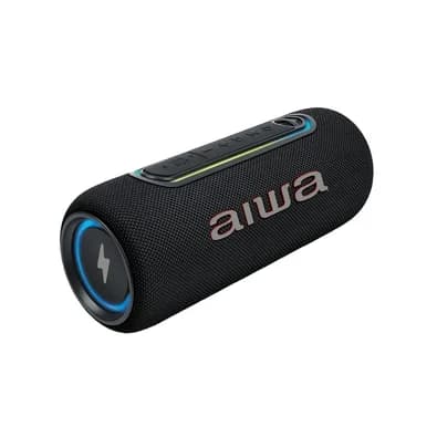 Caixa de Som Portátil Bluetooth AIWA Mini Speaker AWS-SP-05-LB, Som de Alta Definição, Preto - AWS-SP-05-LB