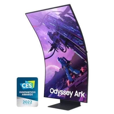 Monitor Gamer Curvo Samsung Odyssey Ark 55", 4K, 165Hz, 1ms, Gen 1, FreeSync Premium Pro, Altura Ajustável, Som Integrado - LS55BG970NLXZD