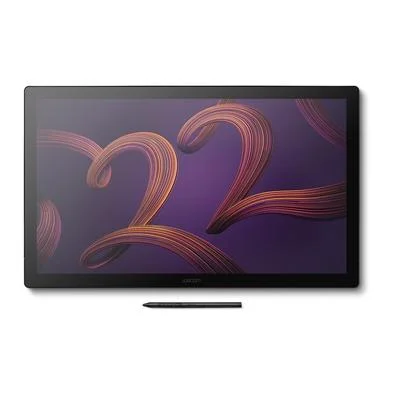 Mesa Digitalizadora Com tela Wacom Cintiq Pro 22, Caneta Ressonância Eletromagnética, 5080 LPI, Tela 21.5" 4K, USB-C, Preto - DTH227K0A1