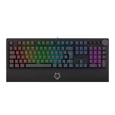Teclado Mecânico Gamer Husky Anchorage Full Size, RGB, Switch Gateron EF Brown, ABNT2, Preto - HTG200PTMA