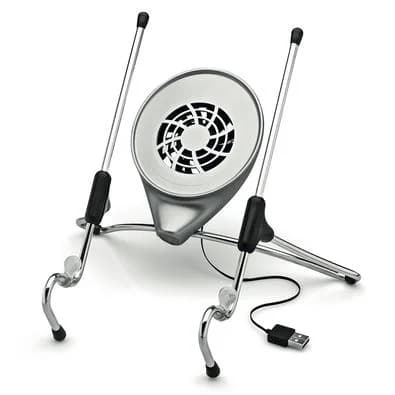 Suporte Ergonômico Octoo Uptable para Notebook com Cooler - Cromado/Cinza UPC-01