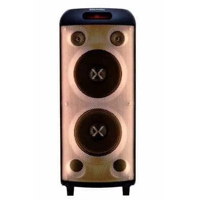 Torre de Som Amplificada Polyvox, TWS, Full LED, 2000W, Bluetooth, Bivolt, Preto - XT-990