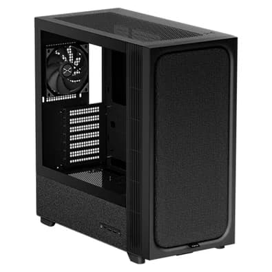 Gabinete Gamer TRYX Flova F50, Mid-Tower, ATX, com Fan Cross-Flow e Vidro Temperado, Preto, Sem Fonte - C-F500F-FM1E-G0K
