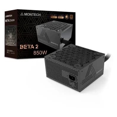 Fonte Montech Beta 2, 850W, Preto - BETA2850W