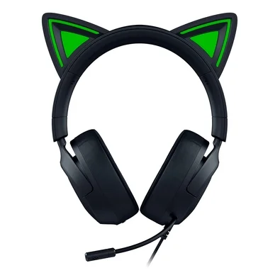 Headset Gamer Razer Kraken Kitty V3 X, RGB Chroma, Iluminação nas Orelhas, USB, Preto - RZ04-05350200