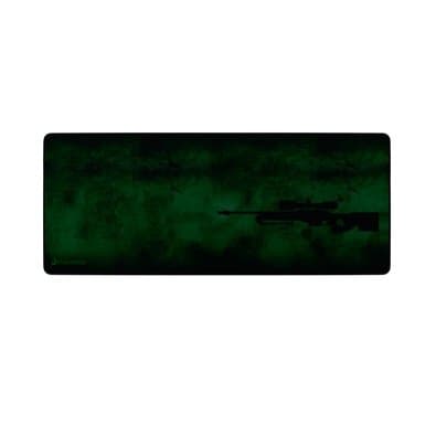 Mousepad Gamer Rise Mode Speed, Sniper PRO, Estendido 900x400mm, Verde, Borda Costurada - RG-MPP-06-SNP