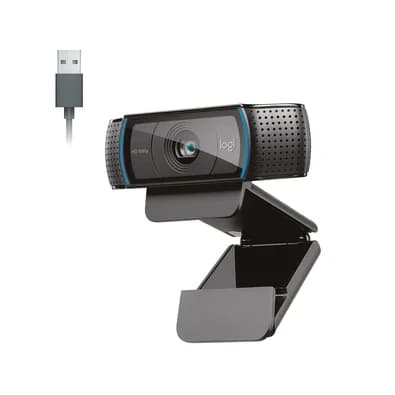 Webcam Full HD Logitech C920s com Microfone Embutido, Proteção de Privacidade, Widescreen 1080p, Compatível Logitech Capture - 960-001257