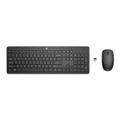 Kit Teclado e Mouse HP Sem Fio, 1.600 DPI, Wireless, 3 Botões, ABNT, USB, Preto - 18H24AA#AC4