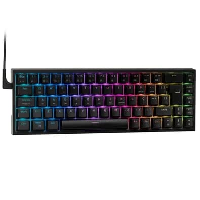 Teclado Mecânico Gamer Husky HailStorm, 65%, RGB, Switch Gateron Red, ABNT2, Preto - HTG002PTVR