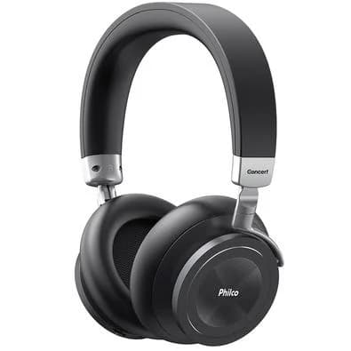 Fone de Ouvido Bluetooth Philco PFO05BTSG, Cancelamento de Ruído ANC, Drivers 40mm, Preto - 56605015