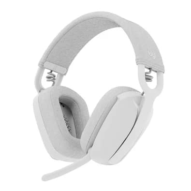 Headset Sem Fio Logitech Zone Vibe 100, Drivers 40 mm, USB, Bluetooth, PC, Mobile, Branco - 981-001218