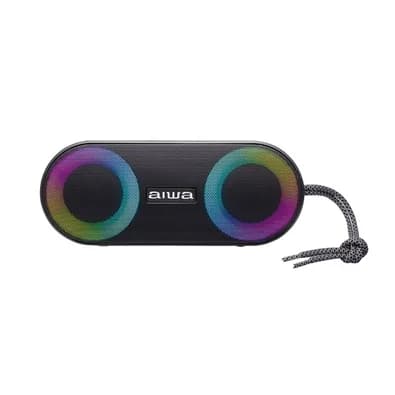 Caixa de Som Portátil Aiwa Speaker SP-01, Bluetooth, RGB, 20W RMS, IP65, 15 Horas de Bateria, USB, Preto - 74985-02