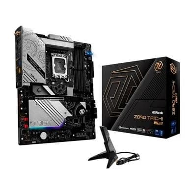 Placa-Mãe ASRock Z890 Taichi Lite, Intel LGA1851, ATX, DDR5, Suporta Bluetooth 5.4, Preto - 90-MXBPQ0-A0UAYZ