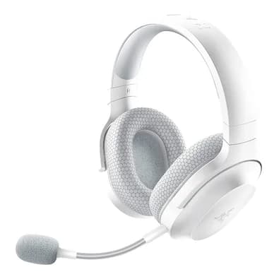 Headset Gamer Sem Fio Razer Barracuda X, Driver 40mm, Microfone Removível, Bateria 50h, Multiplataforma, Wireless 2.4GHz, Bluetooth, Mercury White - RZ04-04430200