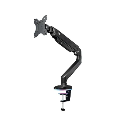 Suporte de Mesa Articulado Gamer para Monitor de 17" a 35" PIX, com Pistão a Gás e HUB USB-C/A, RGB, Preto - PX-GG9-S