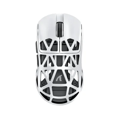 Mouse Gamer Sem Fio Attack Shark R2 Magnesium, 42000 DPI, Liga de Magnésio, Switch Óptico, Tri-Mode Wireless Bluetooth USB-C, Branco - R2