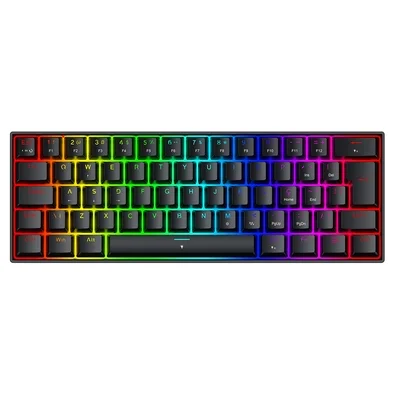 Teclado Magnético Gamer Redragon Fizz, 60%, RGB, 8000Hz, Rapid Trigger, Switch Linear, Preto - K617RGB-M