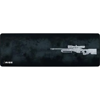 Mousepad Gamer Rise Mode Speed, Sniper, Estendido (900x300mm), Cinza, Borda Costurada - RG-MP-06-SPG