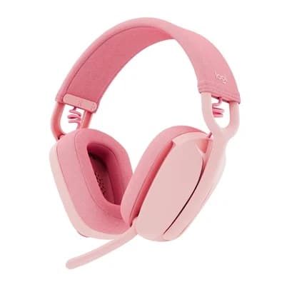 Headset Sem Fio Logitech Zone Vibe 100, Drivers 40 mm, USB, Bluetooth, PC, Mobile, Rosa - 981-001223