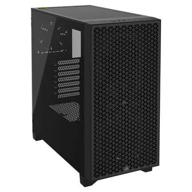 Gabinete Gamer Corsair 3000D Airflow, Mid-Tower, ATX, Lateral em Vidro Temperado, 2x FAN, Preto - CC-9011251-WW