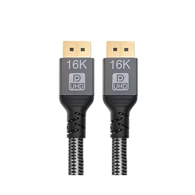 Cabo DisplayPort Storm Tech, 2.1, 16K 60Hz, Plugs de Metal, 3 Metros, Preto - CBDP0014