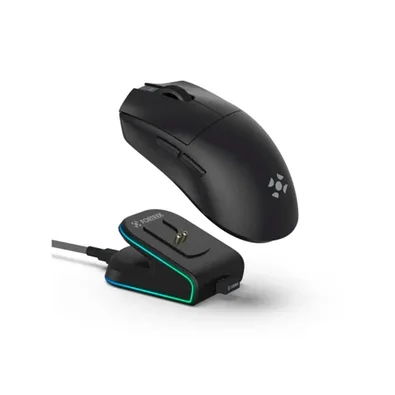 Mouse Gamer Sem Fio Fortrek Loyal, RGB, Sensor PAW3311, 12000 DPI, Com Dock de Carregamento Magnético, Preto - 86963