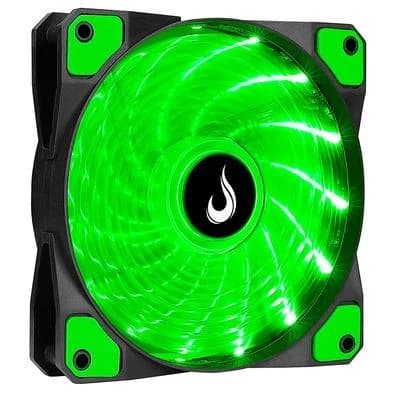 Ventoinha Rise Mode Wind W1, 120mm, LED Verde, Preto - RM-WN-01-BG