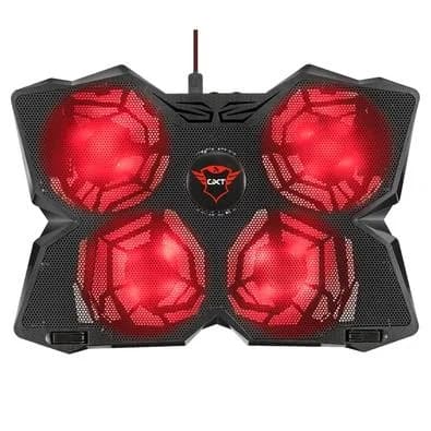 Suporte para Notebook GXTrust 278 Yozu, Até 17.3", com 4 Coolers e 4 Velocidades, LED, Preto - 20817