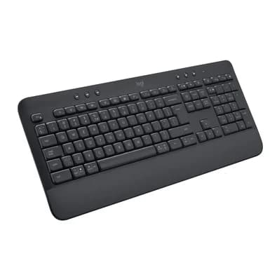 Teclado Sem Fio Logitech Signature K650, Bluetooth, USB, Com Apoio para as Mãos, US, Grafite - 920-010911