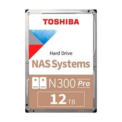 HD Toshiba N300 Pro, NAS, 12TB, 3.5', 512MB, 7200RPM, SATA - HDWG51CXZSTB
