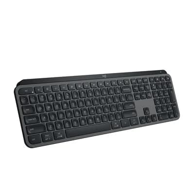 Teclado Sem Fio Logitech MX Keys S, Com Iluminação Inteligente, Bluetooth ou USB, Logi Bolt e Bateria Recarregável, Grafite - 920-011563