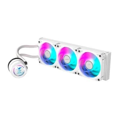 Water Cooler Gigabyte Aorus 360 ICE, RGB, 360mm, AMD/Intel, Branco - GP-AORUS WATERFORCE II 360 ICE