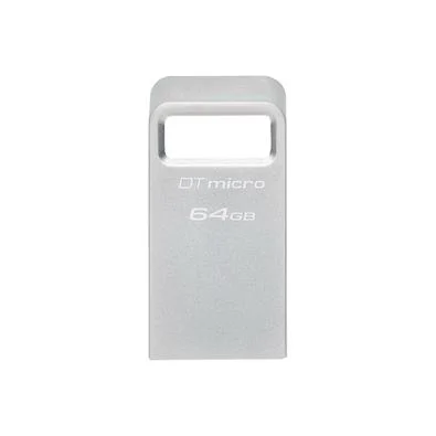 Pen Drive 64GB Kingston DataTraveler Micro, USB 3.2 Gen 1, Leitura de 200MB/s, Metal - DTMC3G2/64GB