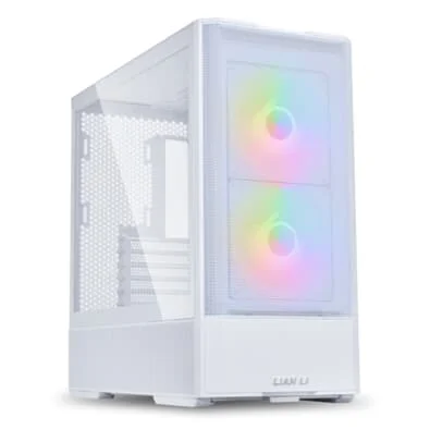 Gabinete Gamer Lian Li Lancool 207 RW, Mid Tower, ATX, ARGB, Lateral em Vidro Temperado, 4x FANs, Branco - LAN207RW