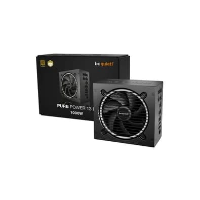 Fonte Be Quiet! PURE POWER 13M 1000W, 80 Plus GOLD, ATX 3.1, PCIe 5.1, Full Modular, Preto - BP028U2