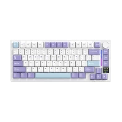Teclado Mecânico Gamer Sem Fio Attack Shark X820 Ultra, RGB, Switch Shark, Starlight White - X820 ULTRA Starlight White
