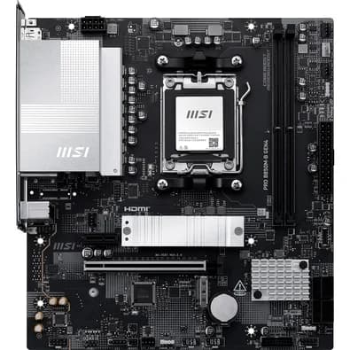 Placa-Mãe MSI PRO B850M-B Gen4, AMD AM5, mATX, DDR5 - B850MBGEN4