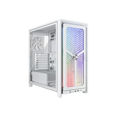 Gabinete Gamer Corsair Frame 4000X RS, Mid-Tower, Lateral em Vidro Temperado, Branco - CC-9011303-WW