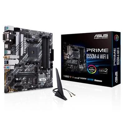 Placa Mãe Asus Prime B550M-A, Wi-Fi II - 90MB19X0-M0EAY0