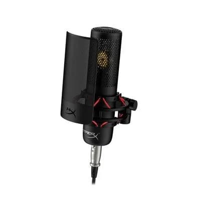 Microfone Condensador HyperX ProCast, Cardioide, Antivibração, Antichoque, XLR Profissional, Preto - 699Z0AA
