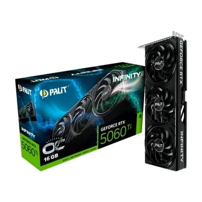 Placa de Vídeo GeForce RTX 5060 Ti Infinity 3 O, 16GB GDDR7, 128bit, FP4 e DLSS 4, Ray Tracing - NE7506TS19T1-GB2061S