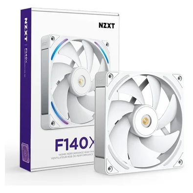 Ventoinha NZXT F140X Performance, 140mm, PWM, RGB, Branco - RF-U14PN-W1