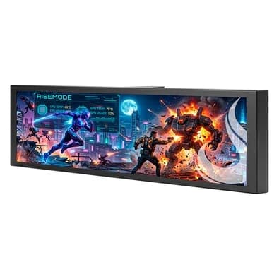 Tela de Monitoramento Gamer Smart Screen Support Rise Mode, 9.2" IPS, USB-C, Preto - RM-SCP-B