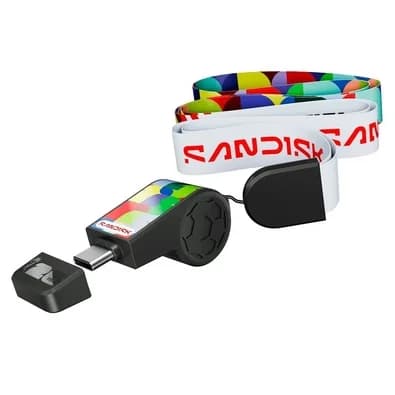 Pen Drive 64GB SanDisk FIFA World Cup 2026 Edition, USB-C 3.2, Leitura de 300MB/s, Preto - SDCZIA-064G-G46