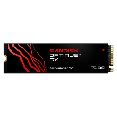 SSD SanDisk Optimus GX 7100, 1TB, M.2 NVMe, Leitura 7.250 MB/s, Gravação 6.900 MB/s, PCIe Gen4 - SDSP71100TAN-000E0