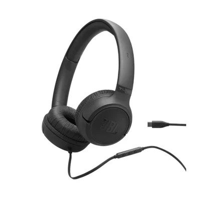 Fone de Ouvido JBL Tune 530C, On-Ear, Com Fio, USB-C, Preto - JBLT530CBLK