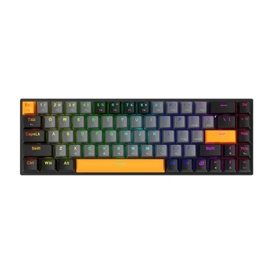 Teclado Gamer Mecânico Machenike K500-B68, RGB, Hot-Swap, Switch Red, ABNT2, Cinza - JJ02GD00K