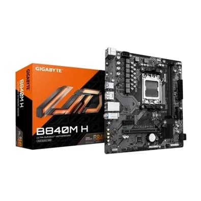 Placa Mãe Gigabyte B840M H, AMD AM5, Micro ATX, DDR5, Preto - B840M H