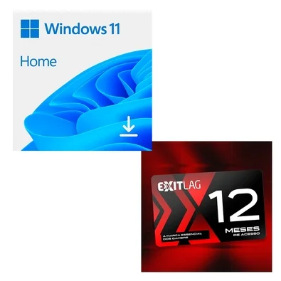 Microsoft Windows 11 Home 64-bit ESD + ExitLag 1 Ano